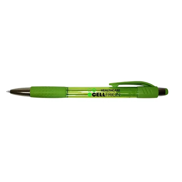 Mardi Gras Grip Pen, Blue Ink - Full Color Digital... from ASI 30270 Aakron Line
