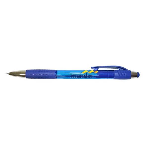 Mardi Gras Grip Pen, Blue Ink - Full Color Digital... from ASI 30270 Aakron Line