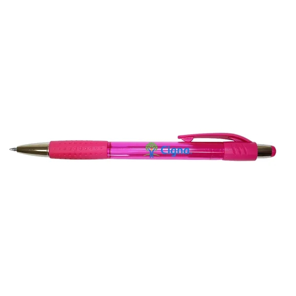 Mardi Gras Grip Pen, Blue Ink - Full Color Digital... from ASI 30270 Aakron Line