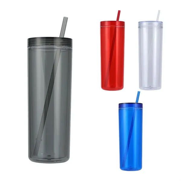 16 oz Recycled Acrylic Straw Tumbler... from ASI 36730 Ariel Premium Supply Inc