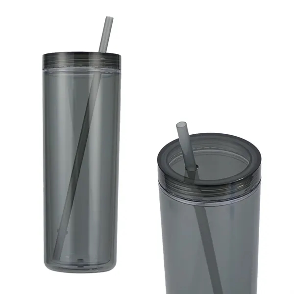 16 oz Recycled Acrylic Straw Tumbler... from ASI 36730 Ariel Premium Supply Inc