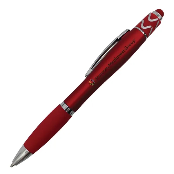 Halcyon® Silhouette Spin Top Pen with Stylus, Full Color Di... from ASI 30270 Aakron Line
