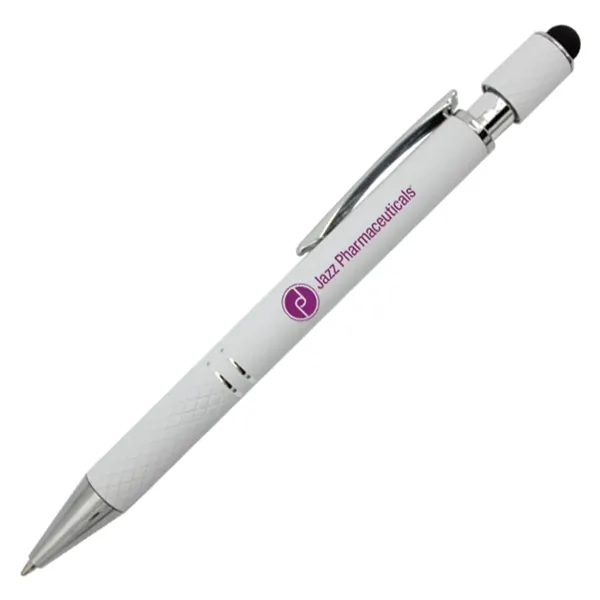 Halcyon® Executive Metal Spin Top Pen with Stylus... from ASI 30270 Aakron Line