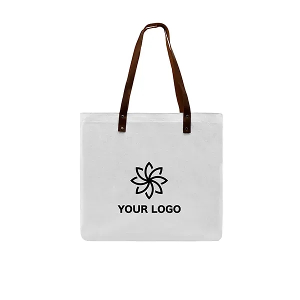 Union/USA Made durable 10 oz dyed cotton canvas tote with riveted... from ASI 73775 Unionwear