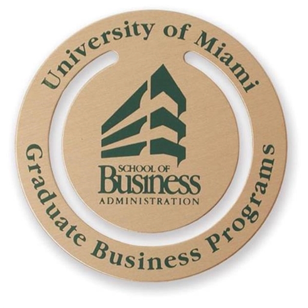 Round silkscreened bookmark clip (.018" thick).... from ASI 69240 MasterCast LTD / MasterCast