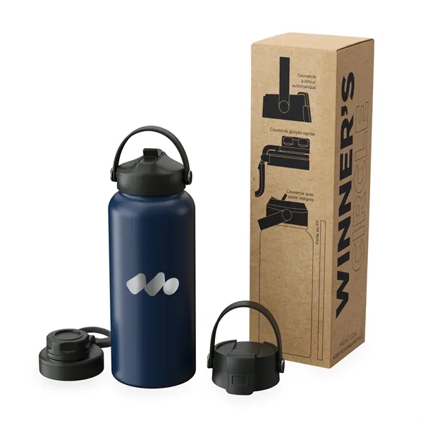 A versatile 946ml 32oz insulated bottle designed for ultimate hydration flexibility.... from ASI 88660 Spector & Co.