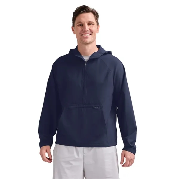 Recycled stretch men's anorak with water-repellent finish and packable design for... from ASI 44620 Charles River Apparel