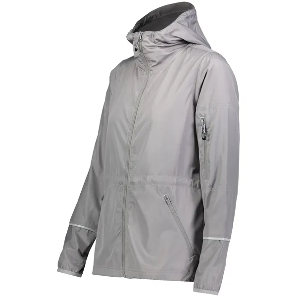 The Ladies Packable Full Zip Jacket is made from polyester, a... from ASI 37461 Augusta Sportswear / Holloway Sportswear