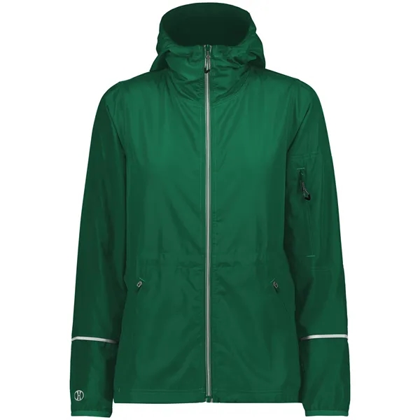 The Ladies Packable Full Zip Jacket is made from polyester, a... from ASI 37461 Augusta Sportswear / Holloway Sportswear