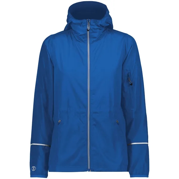 The Ladies Packable Full Zip Jacket is made from polyester, a... from ASI 37461 Augusta Sportswear / Holloway Sportswear