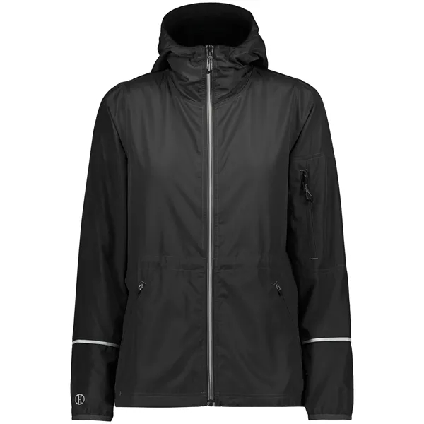 The Ladies Packable Full Zip Jacket is made from polyester, a... from ASI 37461 Augusta Sportswear / Holloway Sportswear