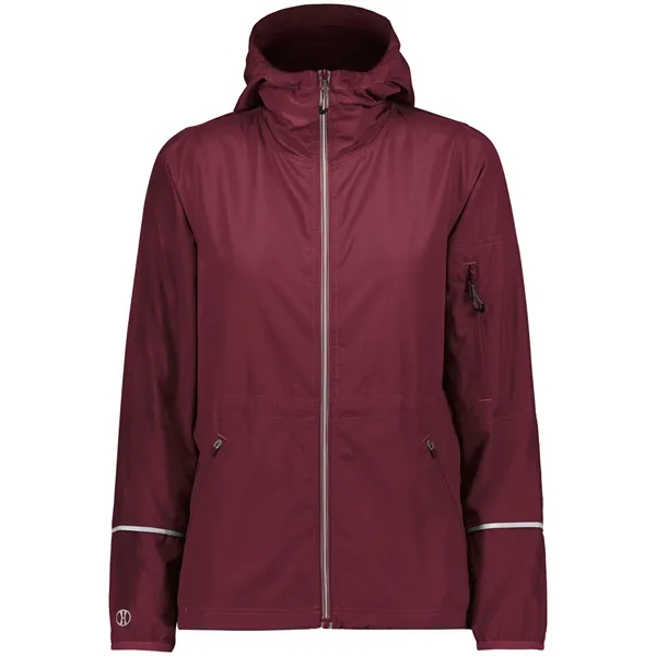 The Ladies Packable Full Zip Jacket is made from polyester, a... from ASI 37461 Augusta Sportswear / Holloway Sportswear