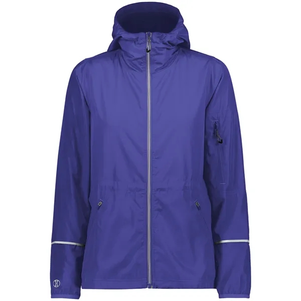 The Ladies Packable Full Zip Jacket is made from polyester, a... from ASI 37461 Augusta Sportswear / Holloway Sportswear