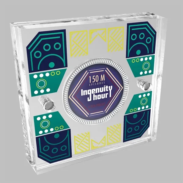 Acrylic Coin Display / Holder Vibrant UV color... from ASI 72521 Morris Magnets / Laser Cuts