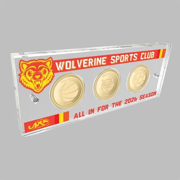 Acrylic Coin Display / Holder Vibrant UV color... from ASI 72521 Morris Magnets / Laser Cuts