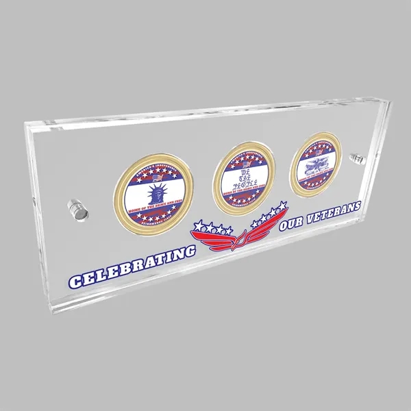 Acrylic Coin Display / Holder Vibrant UV color... from ASI 72521 Morris Magnets / Laser Cuts