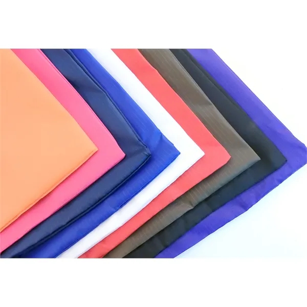 Ripstop Foldable Shopping Tote with Drawstring Pouch available in 10 colors,... from ASI 41630 Brave USA / USA Bags