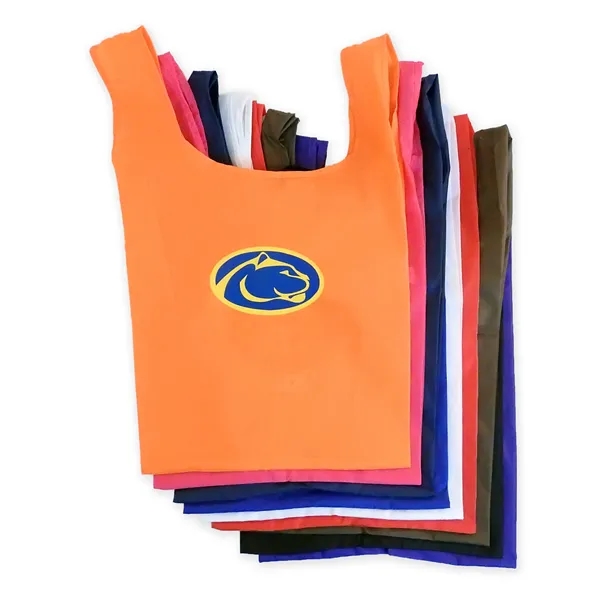 Ripstop Foldable Shopping Tote with Drawstring Pouch available in 10 colors,... from ASI 41630 Brave USA / USA Bags