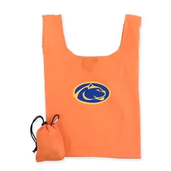 Ripstop Foldable Shopping Tote with Drawstring Pouch available in 10 colors,... from ASI 41630 Brave USA / USA Bags