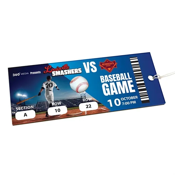 Replica Ticket Stub Acrylic Ornament... from ASI 72521 Morris Magnets / Laser Cuts