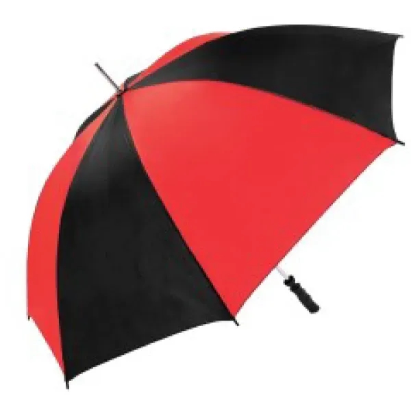 Golf umbrella, two tone black/red, 170T polyester fabric. 58" full arc.... from ASI 36988 Artek USA Inc / Artek™
