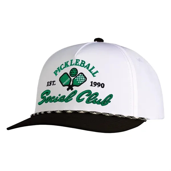 This deluxe two-tone cap comes with contrast rope colors.... from ASI 80129 Quake City Caps