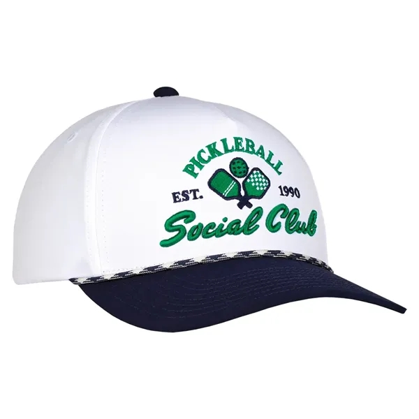 This deluxe two-tone cap comes with contrast rope colors.... from ASI 80129 Quake City Caps