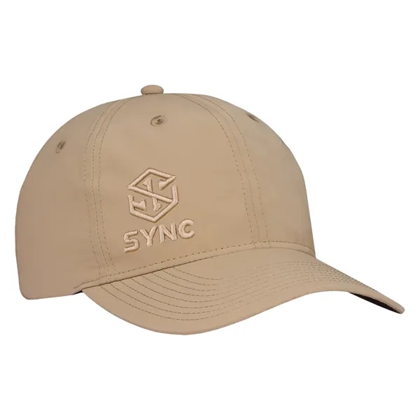 Semi-structured deluxe taslon cap with elastic hook & loop.... from ASI 80129 Quake City Caps