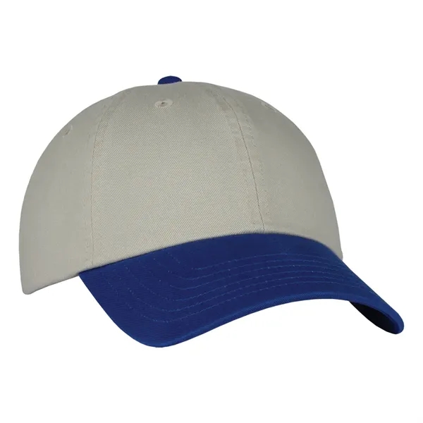 This two-tone laundered chino twill cap is available in various color... from ASI 80129 Quake City Caps