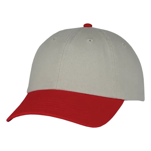 This two-tone laundered chino twill cap is available in various color... from ASI 80129 Quake City Caps