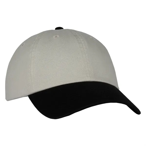 This two-tone laundered chino twill cap is available in various color... from ASI 80129 Quake City Caps