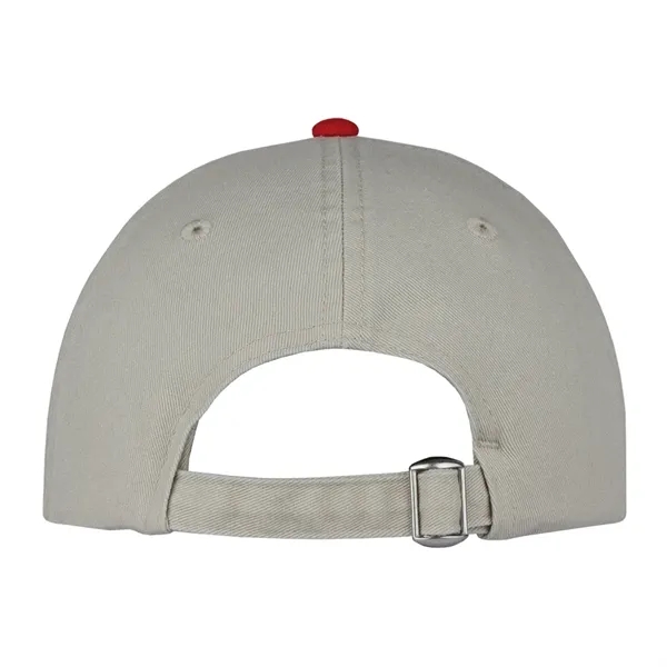 This two-tone laundered chino twill cap is available in various color... from ASI 80129 Quake City Caps