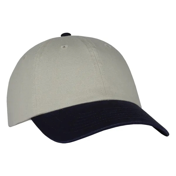 This two-tone laundered chino twill cap is available in various color... from ASI 80129 Quake City Caps