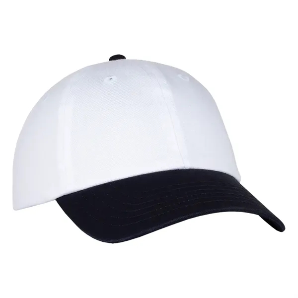 This two-tone laundered chino twill cap is available in various color... from ASI 80129 Quake City Caps