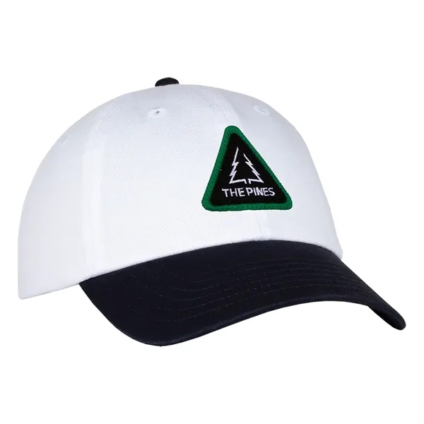 This two-tone laundered chino twill cap is available in various color... from ASI 80129 Quake City Caps