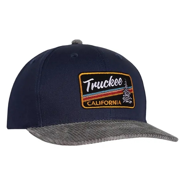 Cotton made structured deluxe two-tone chino twill and corduroy cap.... from ASI 80129 Quake City Caps