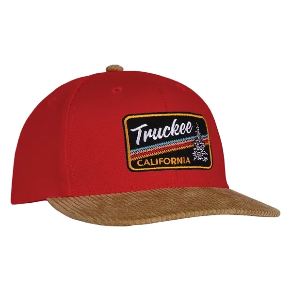 Cotton made structured deluxe two-tone chino twill and corduroy cap.... from ASI 80129 Quake City Caps