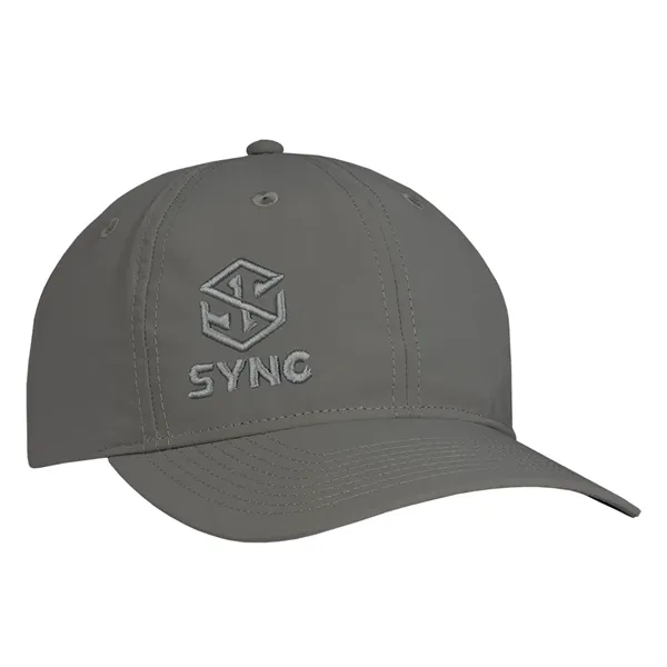 Semi-structured deluxe taslon cap with elastic hook & loop.... from ASI 80129 Quake City Caps