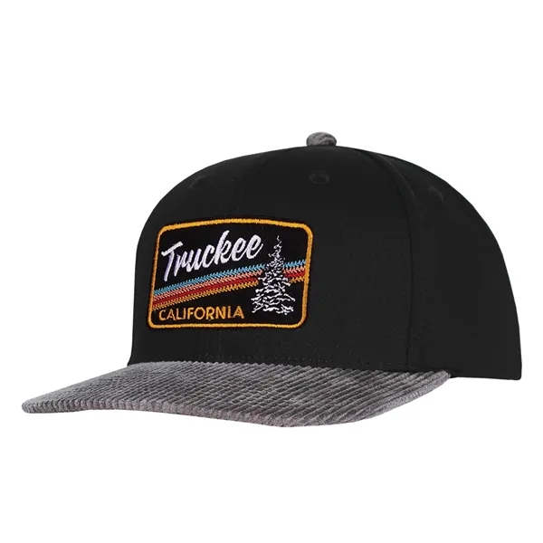 Cotton made structured deluxe two-tone chino twill and corduroy cap.... from ASI 80129 Quake City Caps