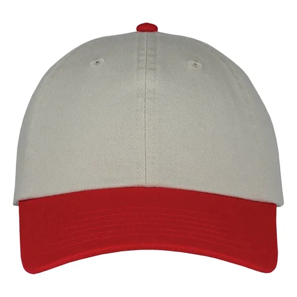 This two-tone laundered chino twill cap is available in various color... from ASI 80129 Quake City Caps