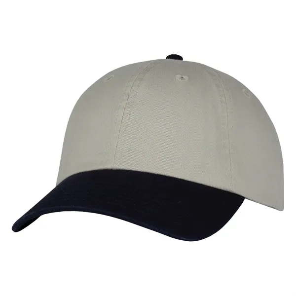 This two-tone laundered chino twill cap is available in various color... from ASI 80129 Quake City Caps