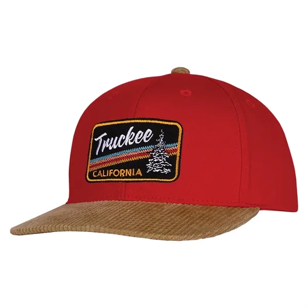 Cotton made structured deluxe two-tone chino twill and corduroy cap.... from ASI 80129 Quake City Caps