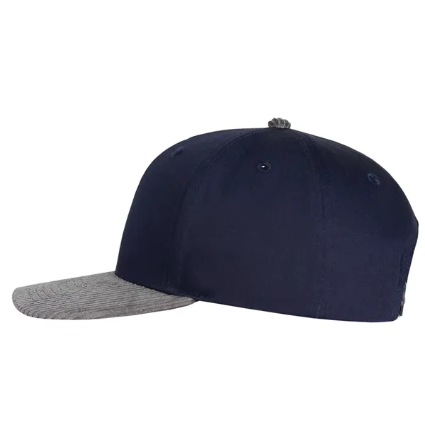 Cotton made structured deluxe two-tone chino twill and corduroy cap.... from ASI 80129 Quake City Caps