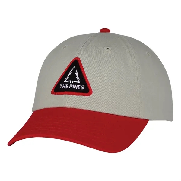 This two-tone laundered chino twill cap is available in various color... from ASI 80129 Quake City Caps