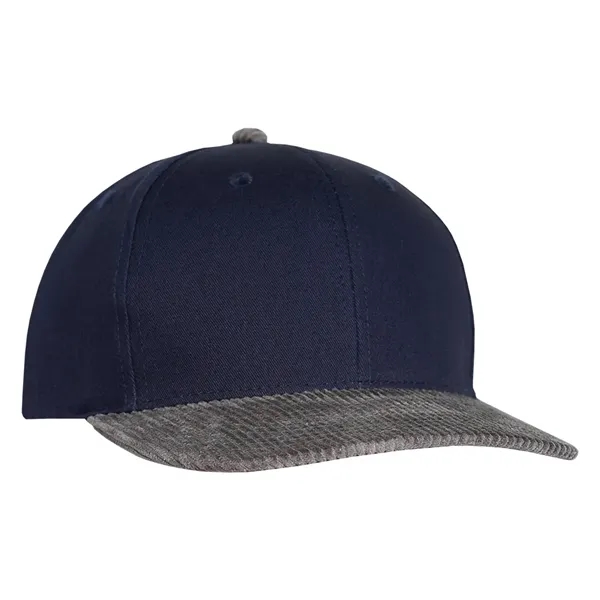 Cotton made structured deluxe two-tone chino twill and corduroy cap.... from ASI 80129 Quake City Caps