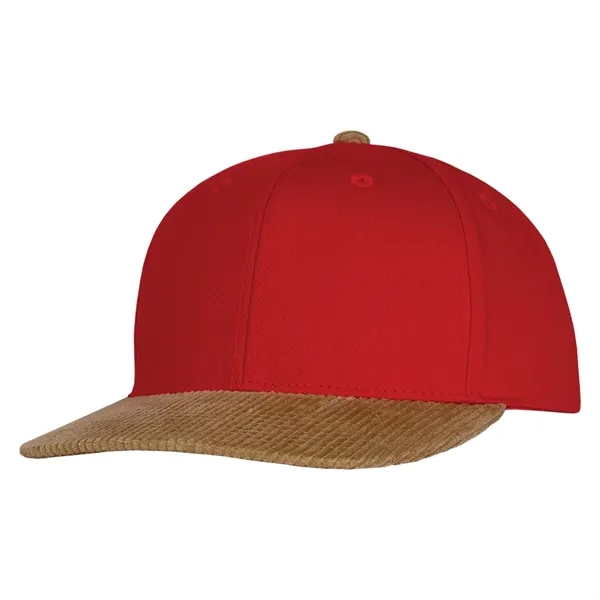 Cotton made structured deluxe two-tone chino twill and corduroy cap.... from ASI 80129 Quake City Caps