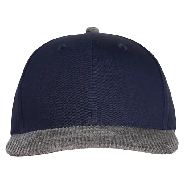 Cotton made structured deluxe two-tone chino twill and corduroy cap.... from ASI 80129 Quake City Caps