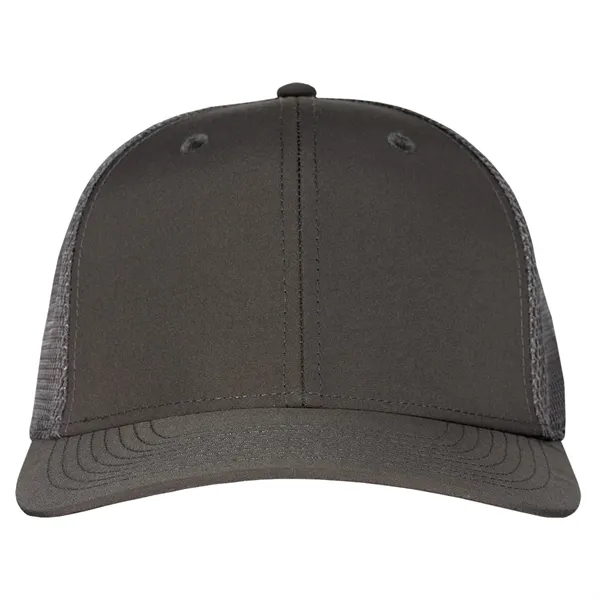 High profile deluxe fine weave poly with stretch trucker mesh cap.... from ASI 80129 Quake City Caps