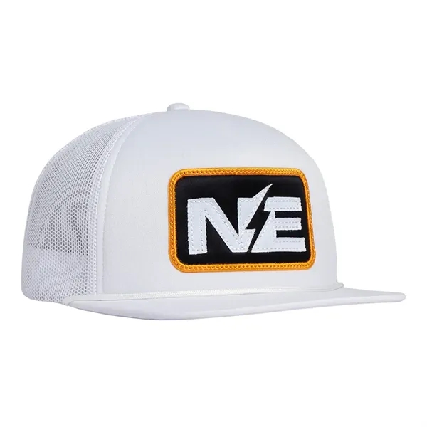 High profile, structured deluxe foam front trucker cap.... from ASI 80129 Quake City Caps