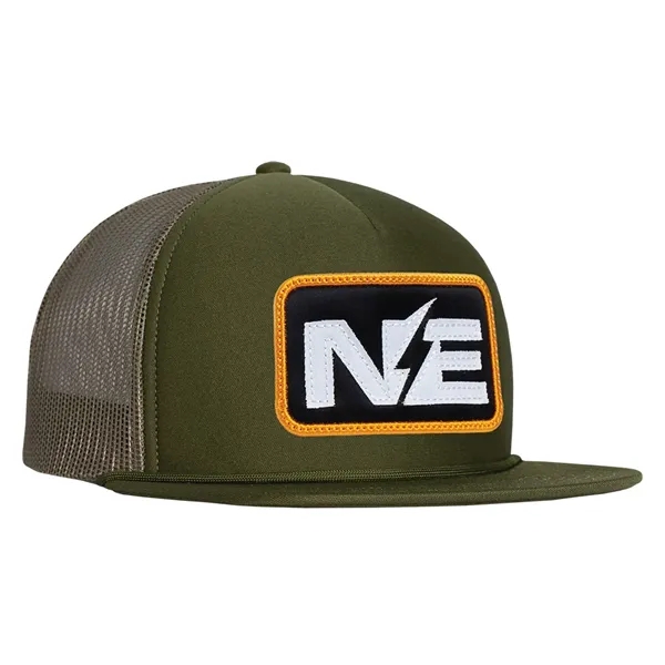 High profile, structured deluxe foam front trucker cap.... from ASI 80129 Quake City Caps